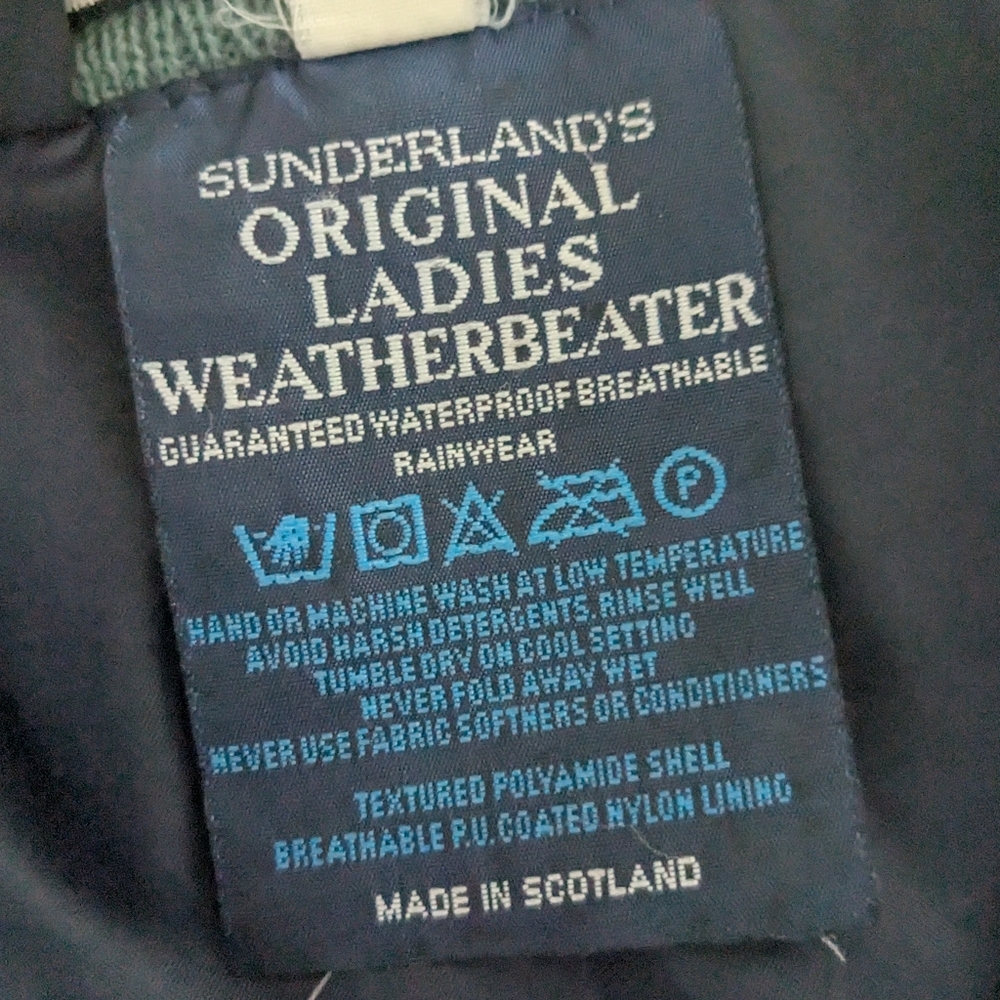 ⛳Sunderland's of Scotland Vintage Weatherbeater  sz L - Picture 7 of 7